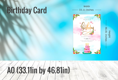 Custom A0 (33.11in by 46.81in) - Birthday Card