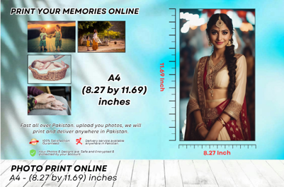 Custom A4 (8.27 by 11.69) Inch - Digital Photo Print