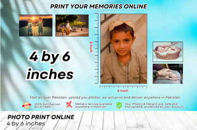 Custom Album Size (4 x 6) Inch - Digital Photo Print