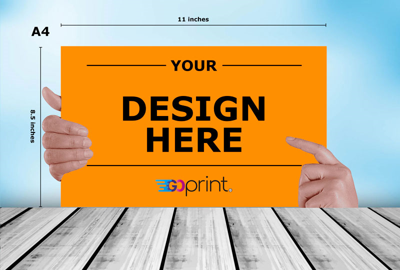 Affordable A4 (11in x 8.5in) Flyer Online Printing - A4 (11in x 8.5in) Flyer | GoPrint.pk