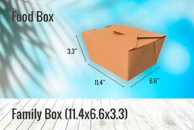 Custom Family Box (11.4x6.6x3.3) - Food Box