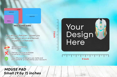 Custom Small (9 by 7.5) Inches - Mouse Pad