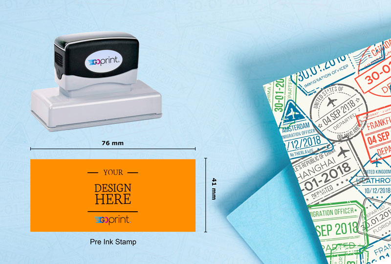 Affordable Large (76mm x 41mm) Stamp Online Printing - Large (76mm x 41mm) Stamp | GoPrint.pk