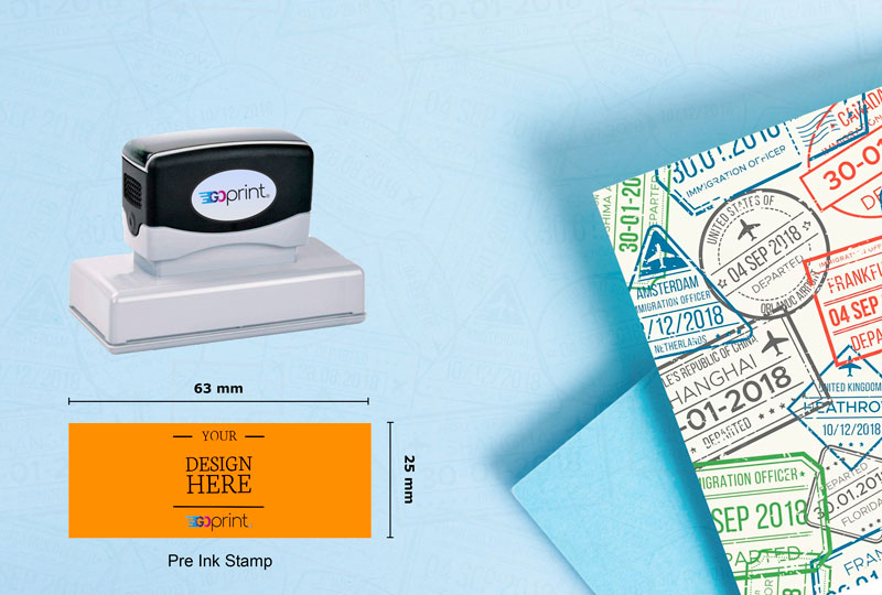 Affordable Medium (63mm x 25mm) Stamp Online Printing - Medium (63mm x 25mm) Stamp | GoPrint.pk
