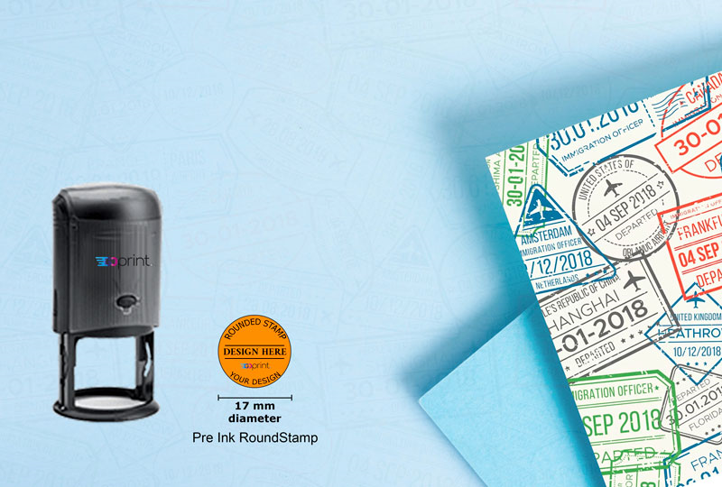 Affordable Round (17mm) Stamp Online Printing - Round (17mm) Stamp | GoPrint.pk