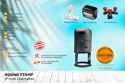 Custom Round (17mm) - Stamp