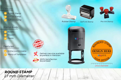 Custom Round (27mm) - Stamp