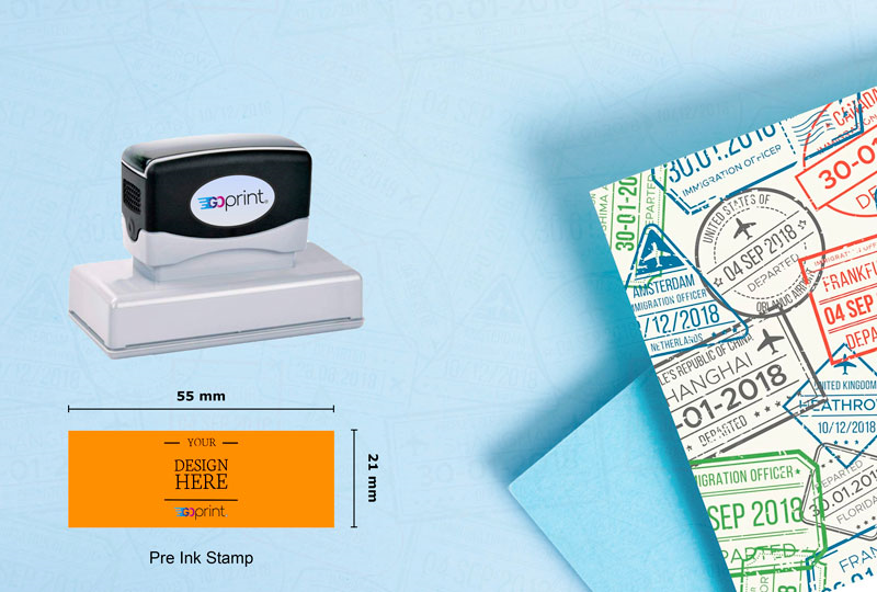 Affordable Standard (55mm x 21mm) Stamp Online Printing - Standard (55mm x 21mm) Stamp | GoPrint.pk