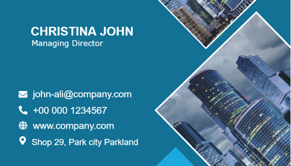 Modern sleek design business card 2023