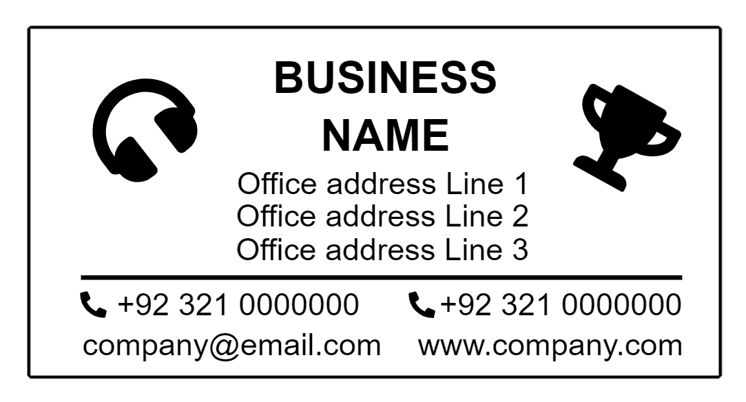 print online Three line stamp